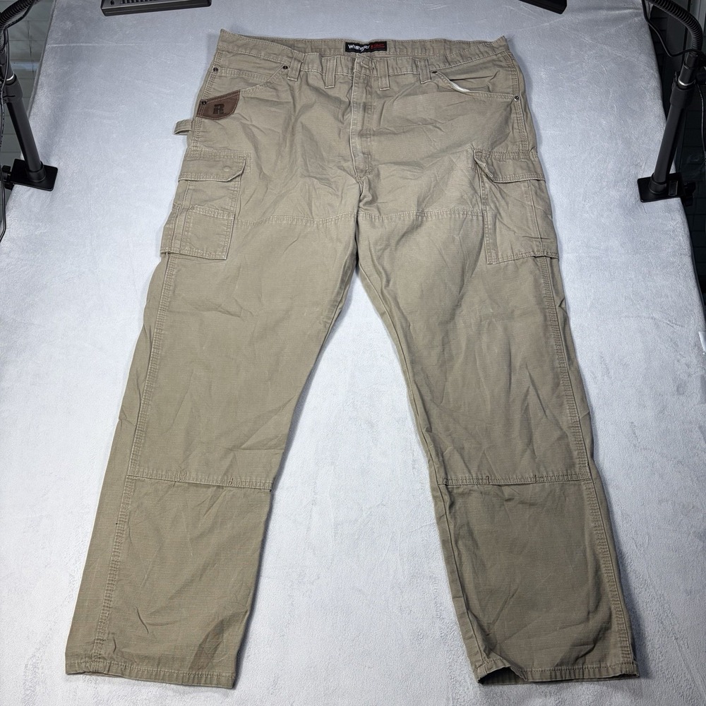 Wrangler Riggs Pants No Tag Double Knee Cargo Ripstop Canvas Workwear Y2K Biker
